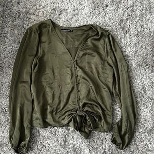 Abercrombie Green Blouse